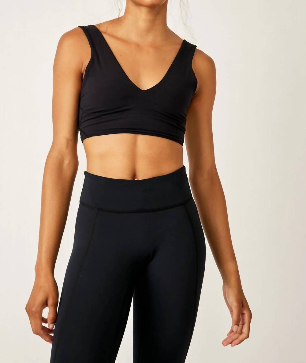 NEW FREE PEOPLE never better crop cami top in black